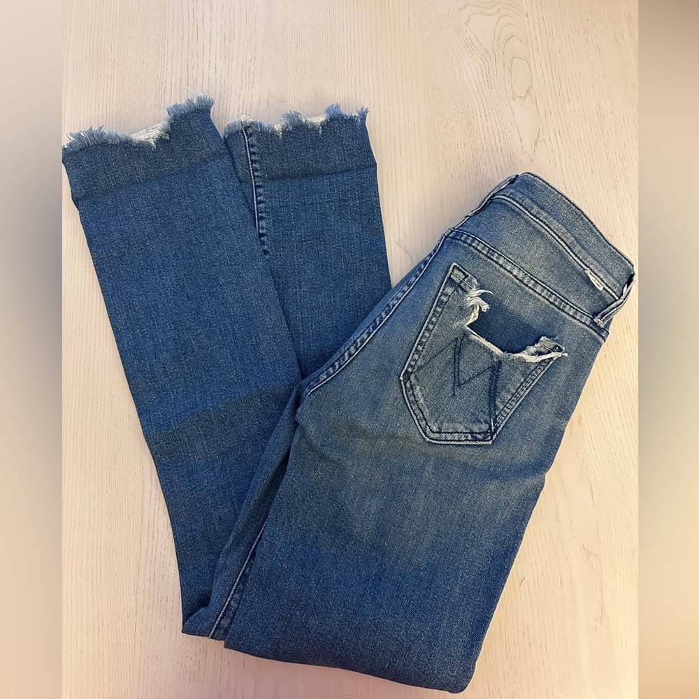 MOTHER Jeans Size 24 Rascal Ankle Chew